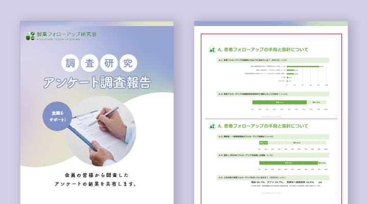 ＜第1回＞服薬フォローアップの実態調査